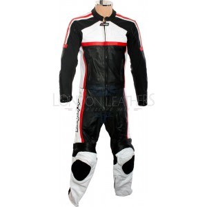 RTX Classic Sport RED Racing Leather Motorcycle Suit